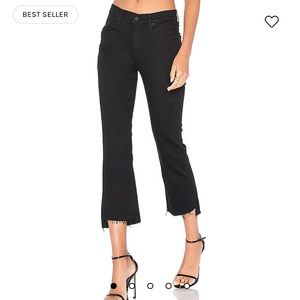 Mother Insider Crop Step Fray - kick flare jeans